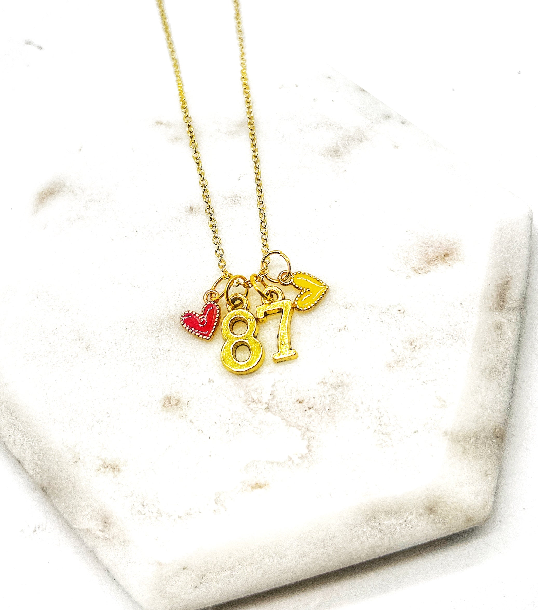 Kelce 87 Charm Necklace