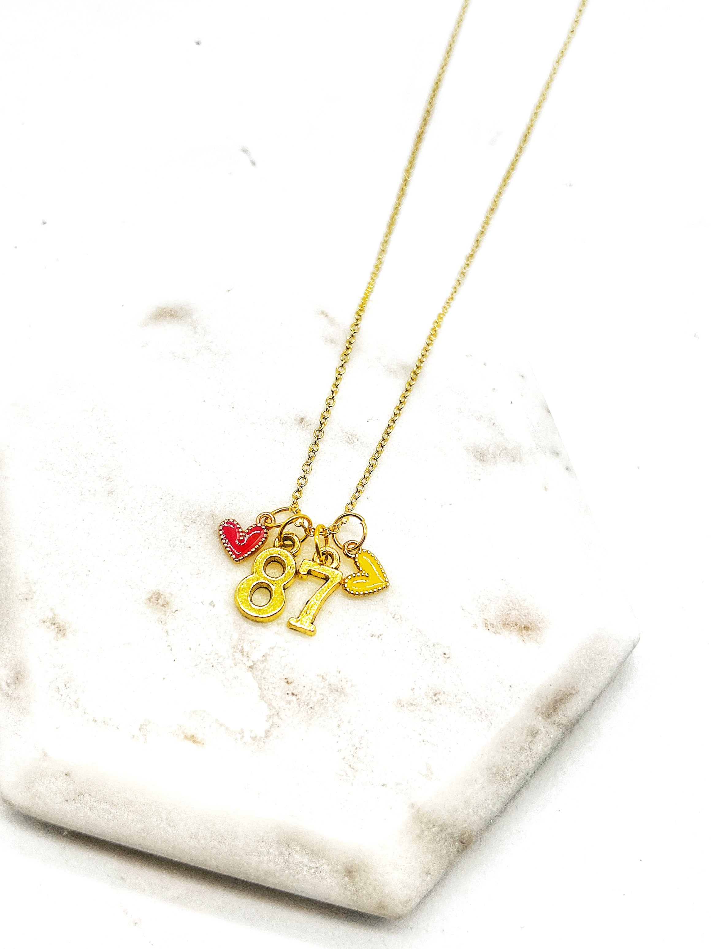 Kelce 87 Charm Necklace