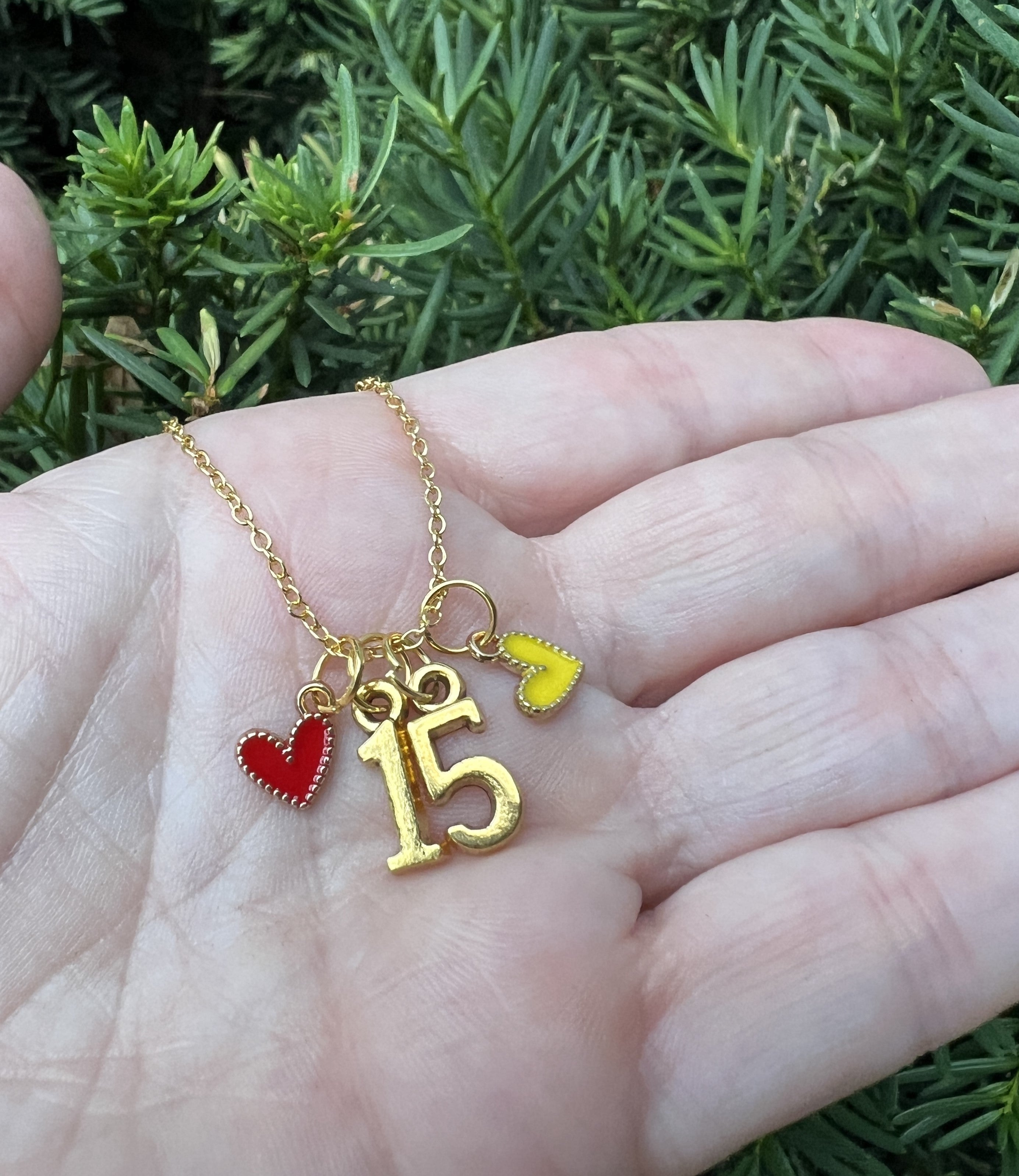 Mahomes 15 Charm Necklace