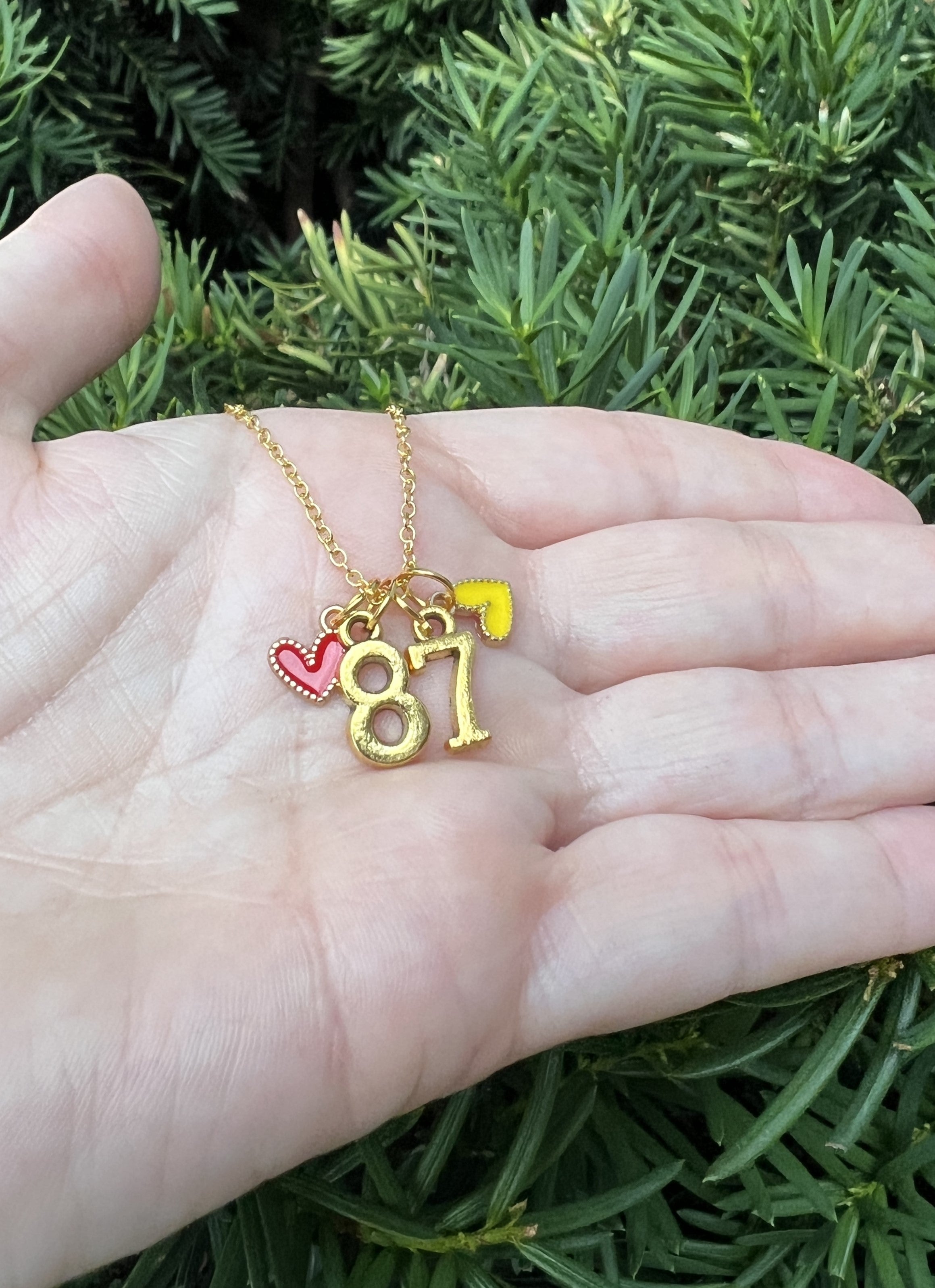 Kelce 87 Charm Necklace