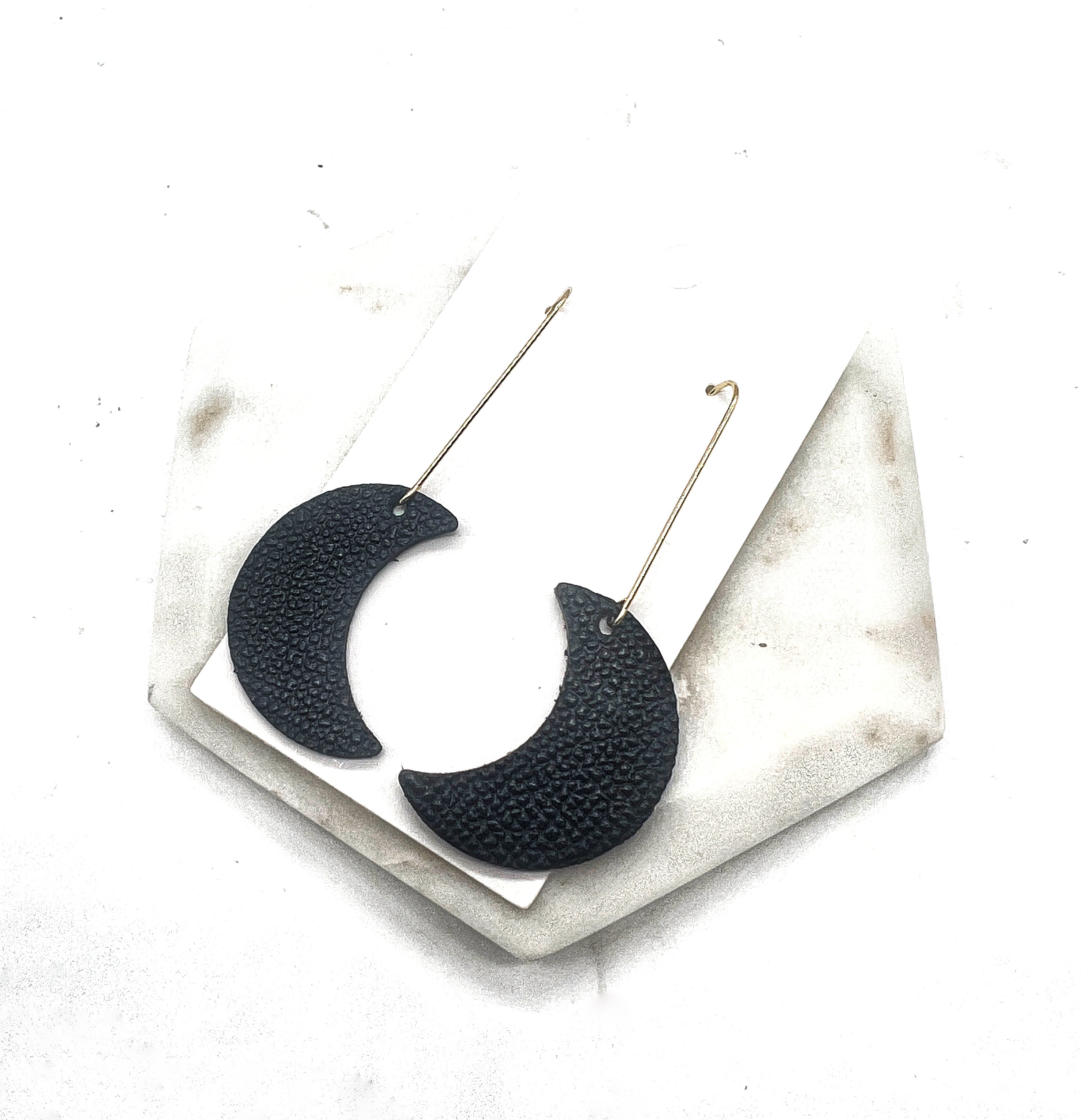 Black Moon Earrings