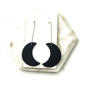 Black Moon Earrings