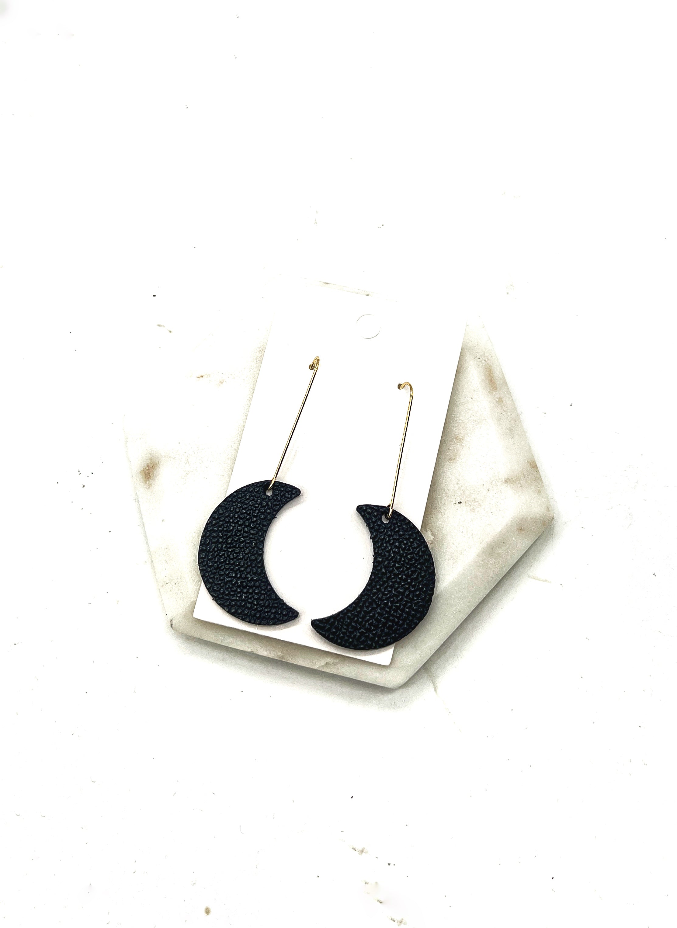 Black Moon Earrings