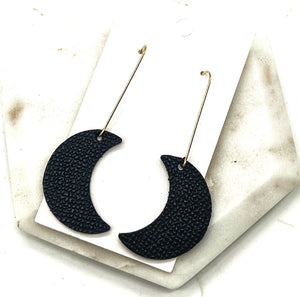 Black Moon Earrings