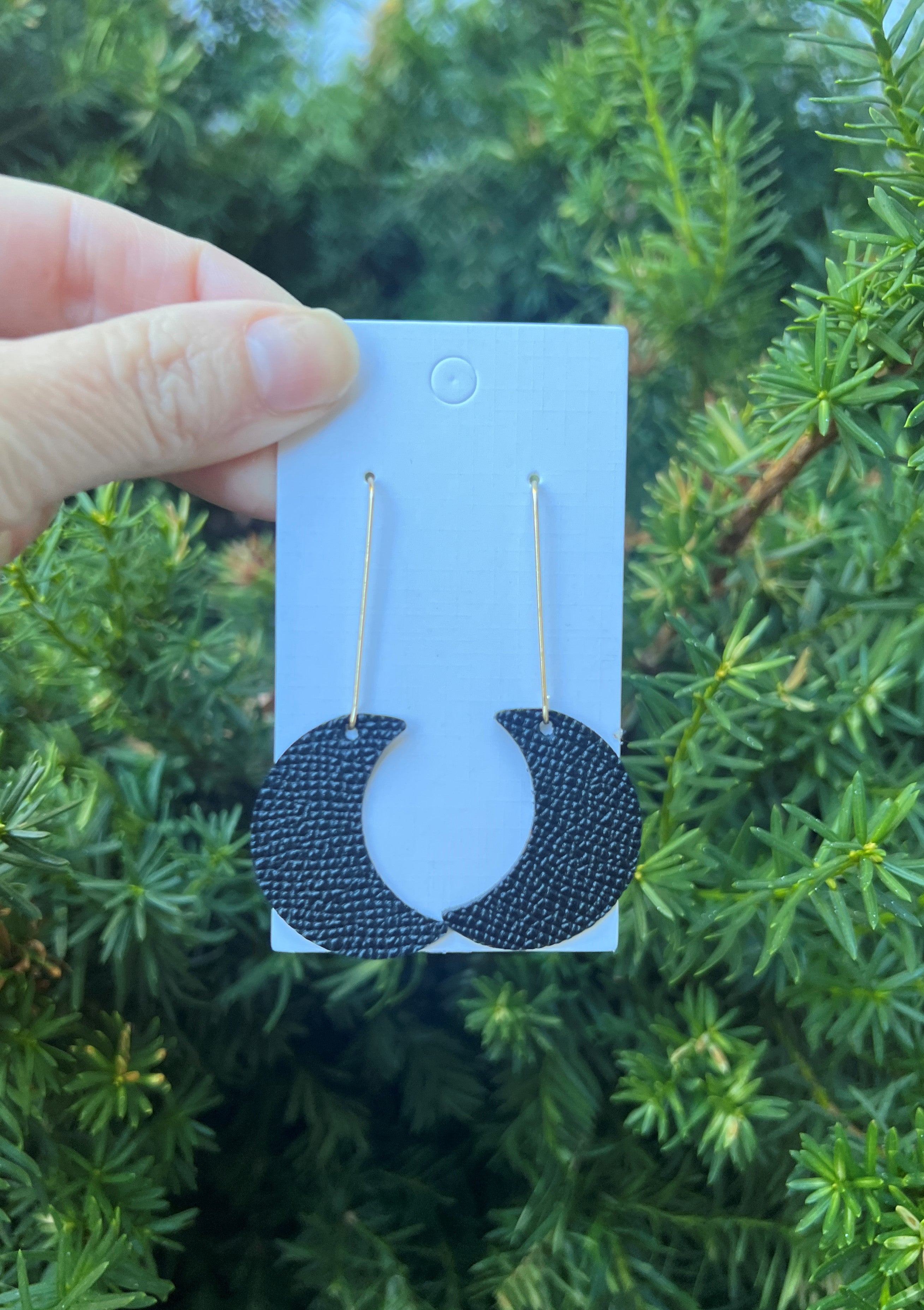 Black Moon Earrings