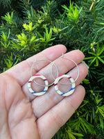 Striped Double Hoop Earrings