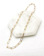 Paperclip Necklace- silver or gold