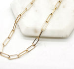 Paperclip Necklace- silver or gold