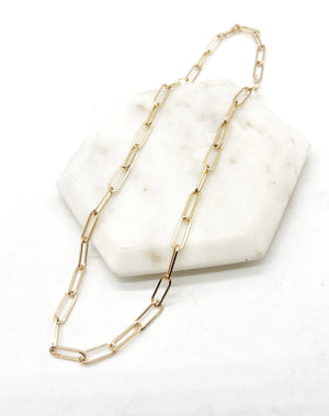 Paperclip Necklace- silver or gold