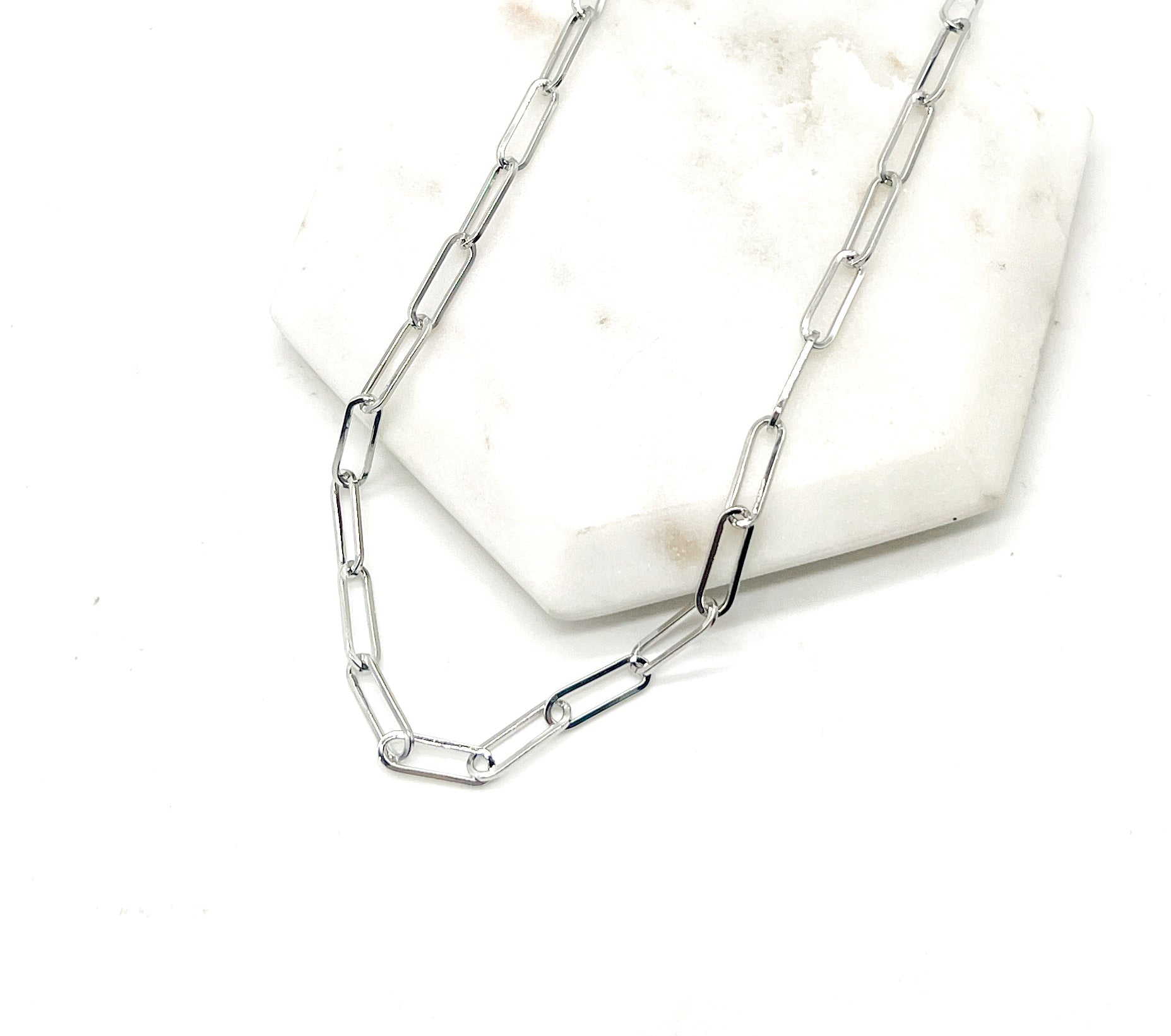 Paperclip Necklace- silver or gold