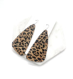 Leopard Corkleather Accent Earrings