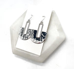 Silver Pendant Metal Earrings