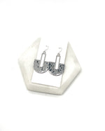 Silver Pendant Metal Earrings