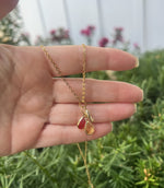 Chiefs Gemstone Charm Necklace