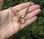 Gold Stainless Steel Buckle Necklace