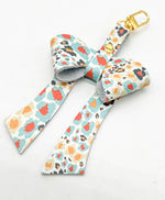 Fall Leopard Leather Bow Purse Bag Charm