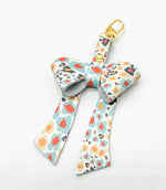 Fall Leopard Leather Bow Purse Bag Charm