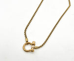 Gold Stainless Steel Buckle Necklace