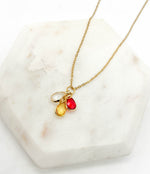 Chiefs Gemstone Charm Necklace