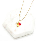 Chiefs Gemstone Charm Necklace