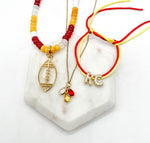 Chiefs Beaded Necklace with Interchangeable Football Pendant