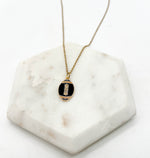 Black Gold Football Necklace Stainless Steel Saints Steelers