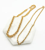 Gold Stainless Steel Thin Necklace Pendant Option