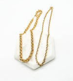 Gold Stainless Steel Thin Necklace Pendant Option