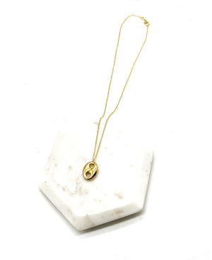 Gold Or Silver Nugget Necklace