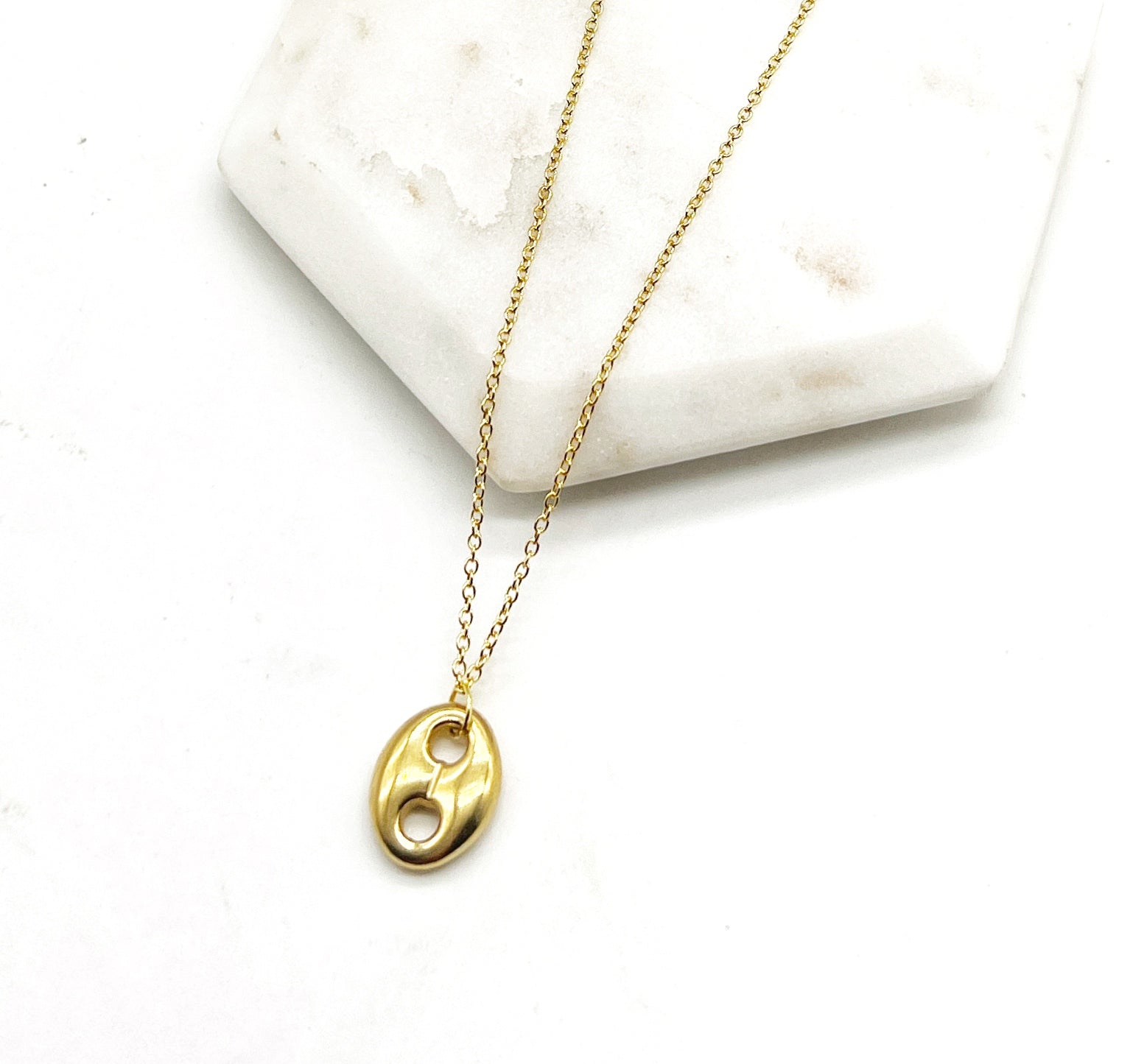 Gold Or Silver Nugget Necklace