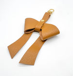 Mustard Yellow Leather Bow Purse Bag Charm