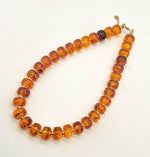 Amber Beaded Necklace with Removable Pendant Option