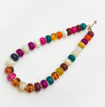 Multi-Color Beaded Necklace with Removable Pendant Option