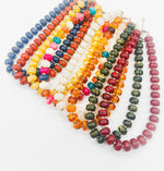 Camel Brown Beaded Necklace with Removable Pendant Option