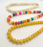 Multi-Color Beaded Necklace with Removable Pendant Option