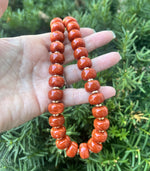 Camel Brown Beaded Necklace with Removable Pendant Option