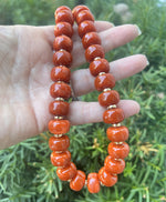 Camel Brown Beaded Necklace with Removable Pendant Option