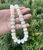 Ivory Beaded Necklace with Removable Pendant Option