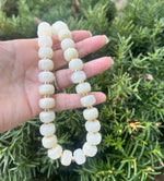 Ivory Beaded Necklace with Removable Pendant Option