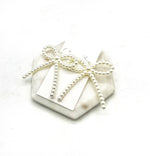 Pearl Bow Acrylic Earrings