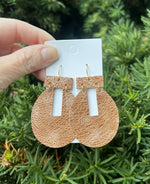 Rustic Brown Emmie Leather Earrings