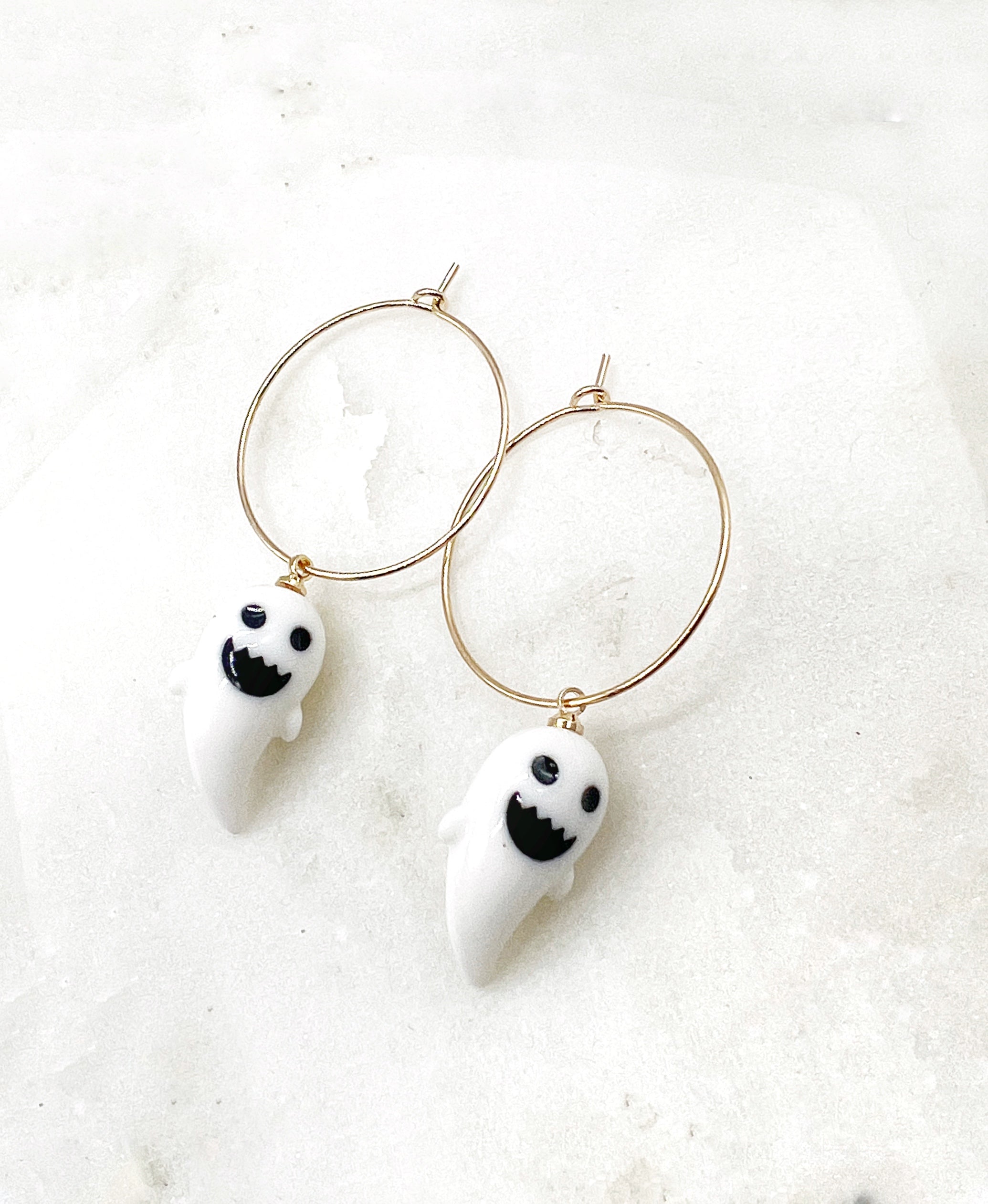 Ghost Hoop Earrings