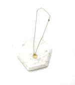 Gold KC Bar Stainless Steel Necklace