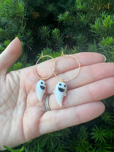 Ghost Hoop Earrings
