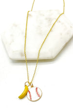 Savannah Banana Baseball Necklace