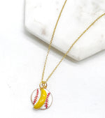 Savannah Banana Baseball Necklace
