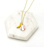 Savannah Banana Baseball Necklace