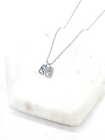 Silver KC Bar Stainless Steel Necklace