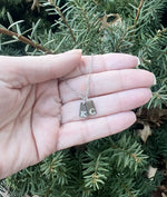 Silver KC Bar Stainless Steel Necklace