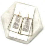 Ivory Gold Belle Chandelier Earrings